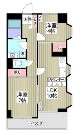 かさまビル9の物件間取画像